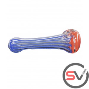 CURILCUE DESIGN GLASS HAND PIPE 5inch 3CT/PK